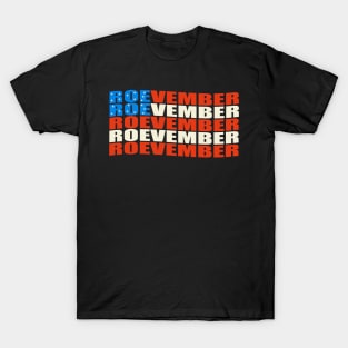 Roevember, Pro Choice Women's Rights, Election Day 2022 T-Shirt